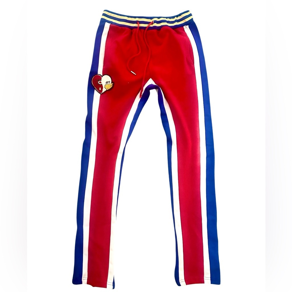Stylish Red and Blue Joggers